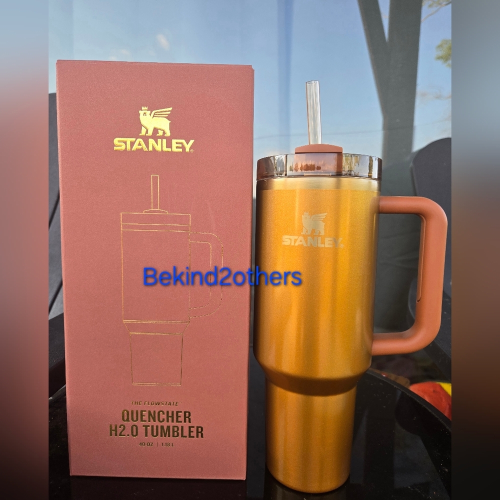 Authentic Stanley Quencher H2.0 Tumbler 40oz Copper Tinsel Limited Edition